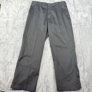 Nike Mens 36x30(29) Golf Pants Black Khakai Flat Front Sraight leg Logo